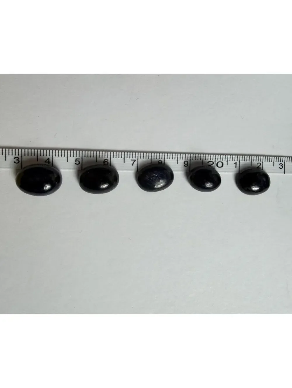 GEMS Set of 5 Natural Unheated Lavender Blue Star Ruby Oval Cut Gemstones